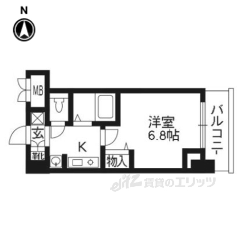 ベラジオ河原町御池の間取り写真