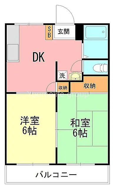 フロムセカンドの間取り写真