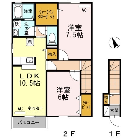 グレイス スクエア新涯 5 A棟の間取り写真