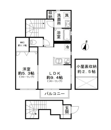 RIZ大京町 E棟の間取り写真