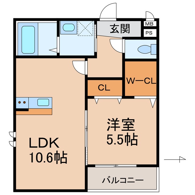 ラフィーネ石本IIの間取り写真