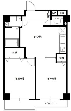 都電荒川線 巣鴨新田駅 徒歩4分 5階建 築14年の間取り写真