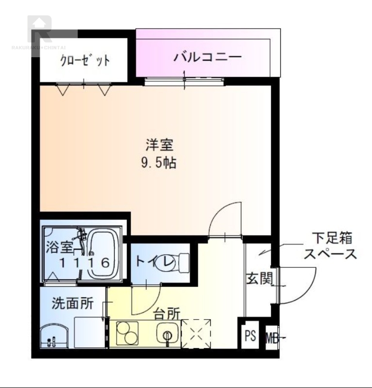 阪神本線 杭瀬駅 徒歩5分 3階建 築3年の間取り写真