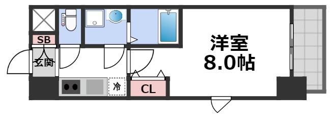 S-RESIDENCE緑橋serioの間取り写真