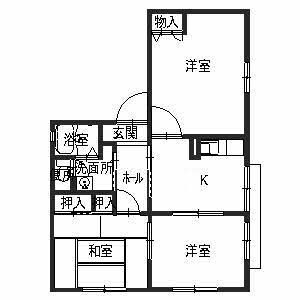 南海泉北線 和泉中央駅 徒歩25分 2階建 築30年の間取り写真