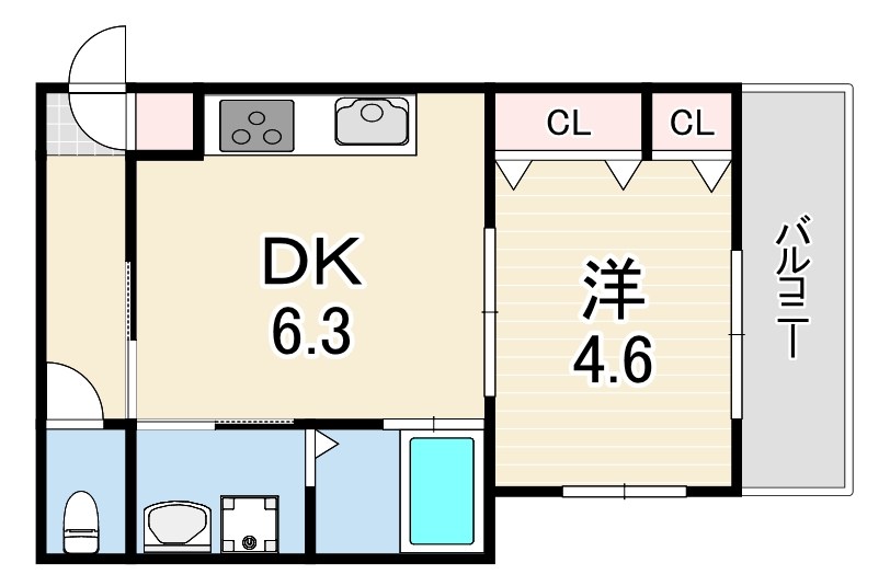 レクエルド東園田の間取り写真
