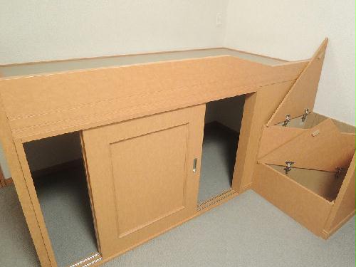 収納　収納付ベッドタイプの居室