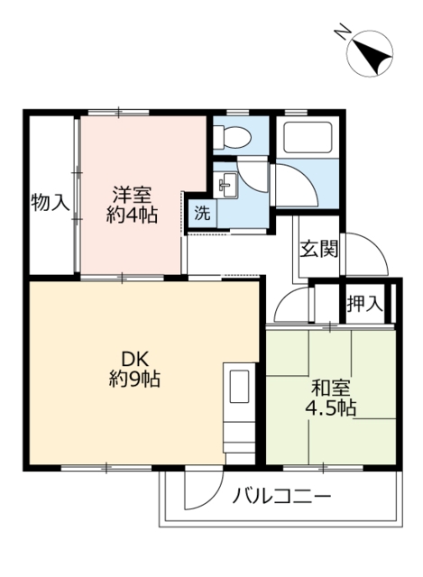 UR富田の間取り写真