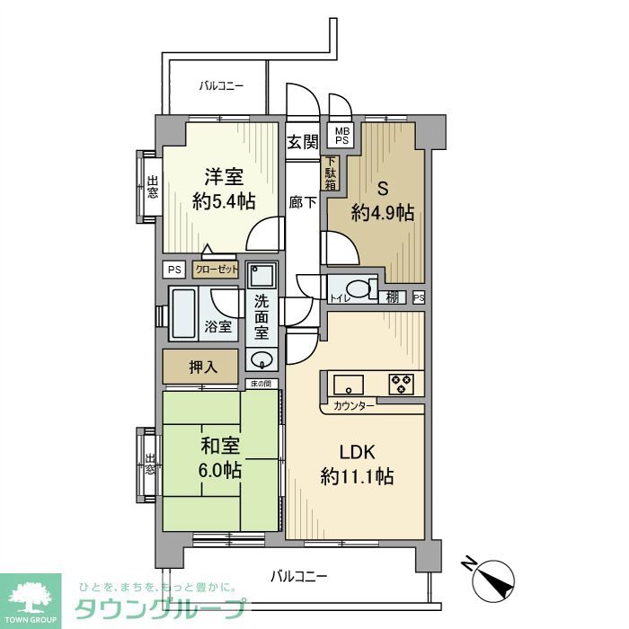 ライオンズステーションプラザ東所沢の間取り写真