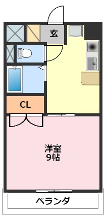 ＪＲ常磐線 柏駅 徒歩7分 7階建 築31年の間取り写真