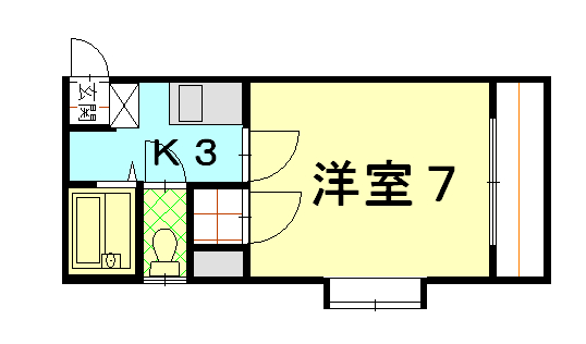 鹿児島市真砂町のマンションの間取り