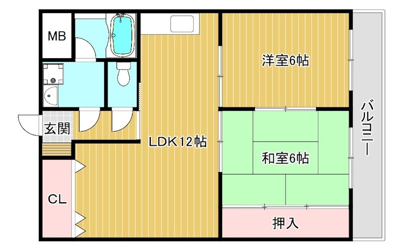 タイハイツ焼田の間取り