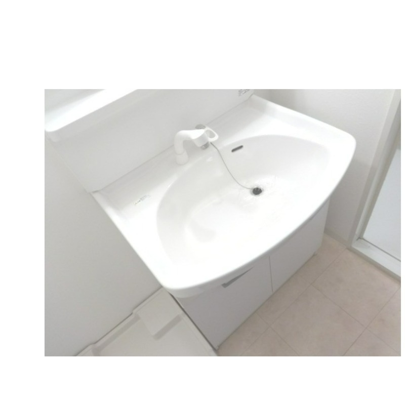 洗面設備　清潔感いっぱいです。