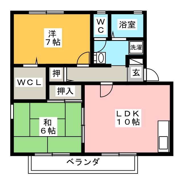 メゾン・フルールＢの間取り