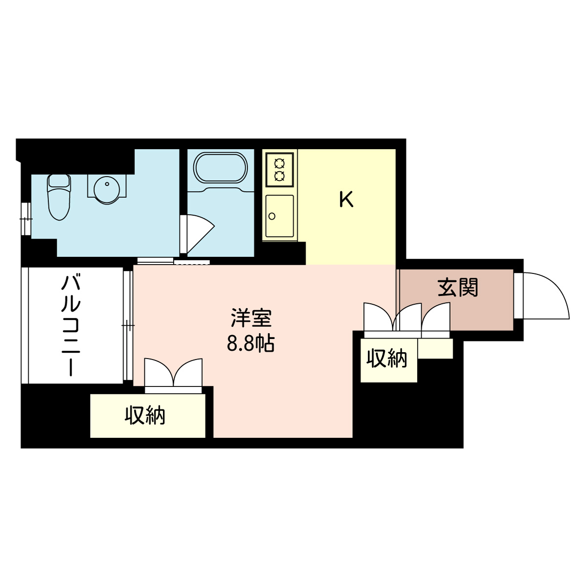 エスティメゾン板橋C6の間取り