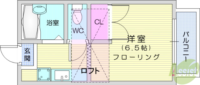 アリス桜木町第１の間取り