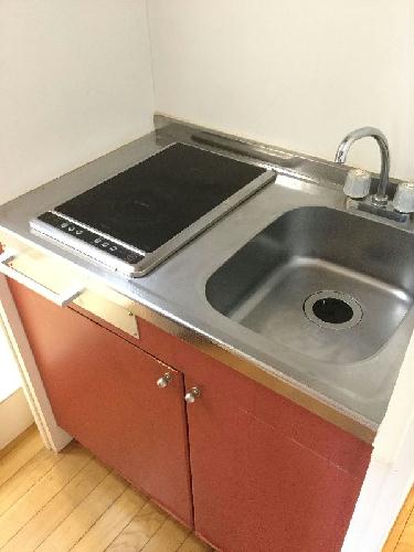 キッチン　電気コンロで安心！！