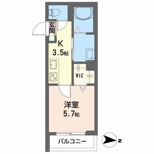 シェア　ハピネスの間取り