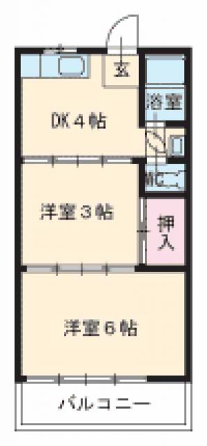 八熊マンションの間取り