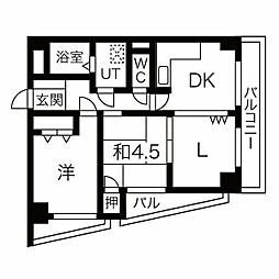 神戸市中央区琴ノ緒町のマンションの間取り