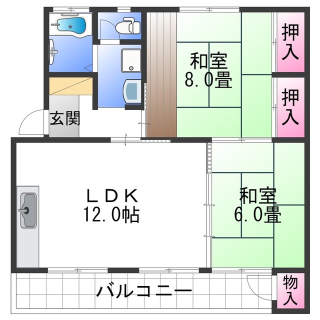 ネスタ花山の間取り