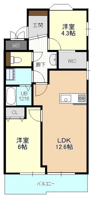 グリーンハイツ中新田の間取り