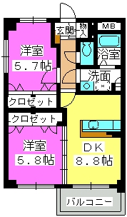 クレスト大善寺の間取り