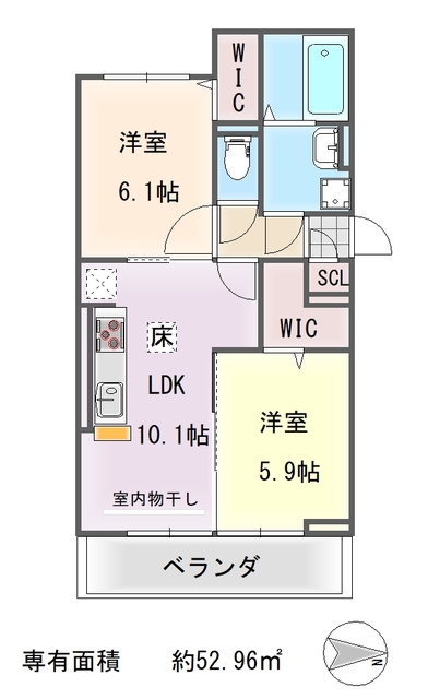 D-ROOM 一乗寺の間取り