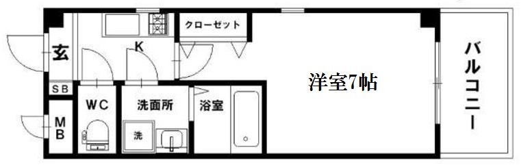 エルシャ千鳥橋の間取り