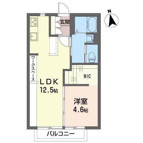 郡山市笹川のアパートの間取り