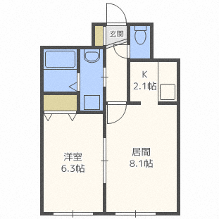 ティアラＷ１５の間取り