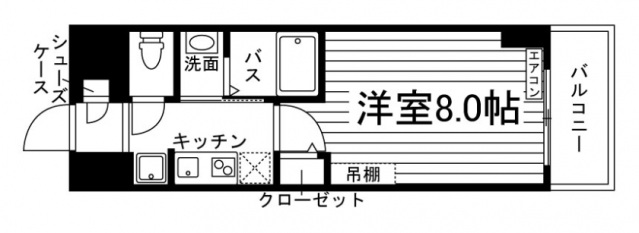 新潟市中央区笹口のマンションの間取り