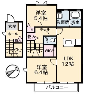 シャーメゾン　サンシャイン　弐号館の間取り