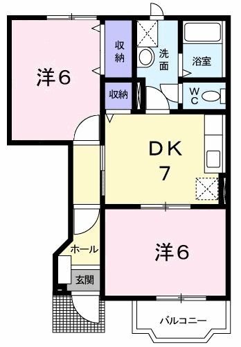 チェリーヒルコモンズＡの間取り