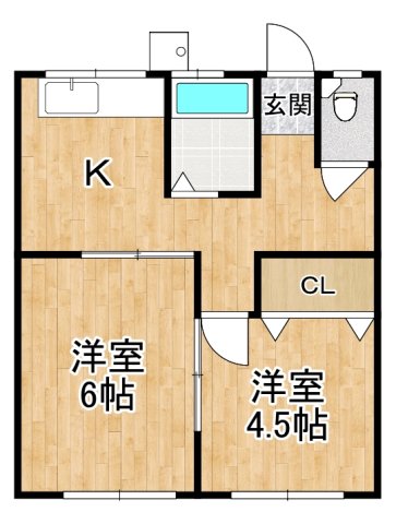 宮崎マンション(金剛)の間取り