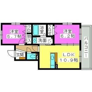 福岡市西区富士見のマンションの間取り