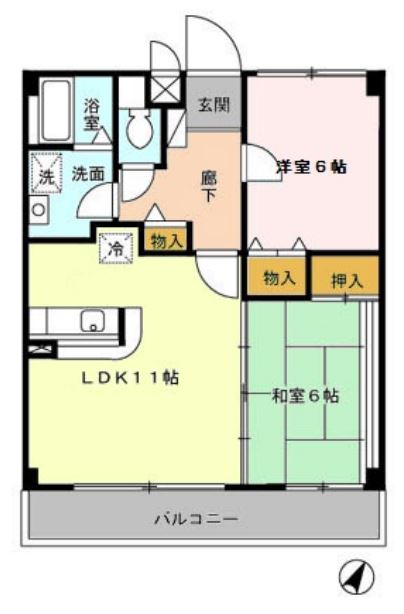 【クレイル南豊田の間取り】