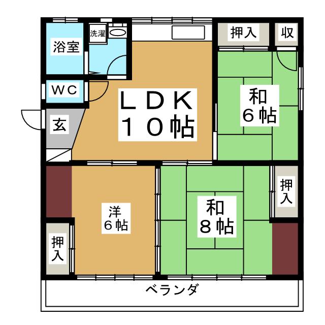 コーポ三浦の間取り