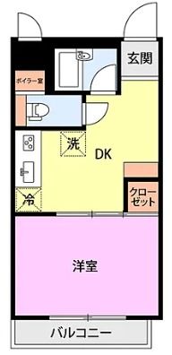 マンション高田館の間取り