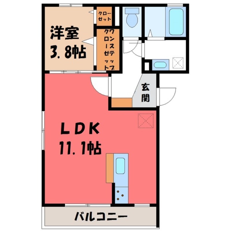 ロータス宇都宮の間取り