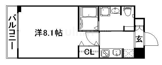 【エステムコート京都駅前ＫＯＴＯの間取り】