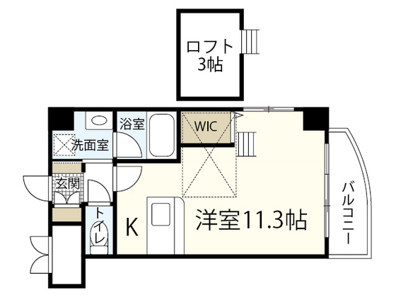 広島市中区竹屋町のマンションの間取り