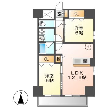 プロシード池下の間取り