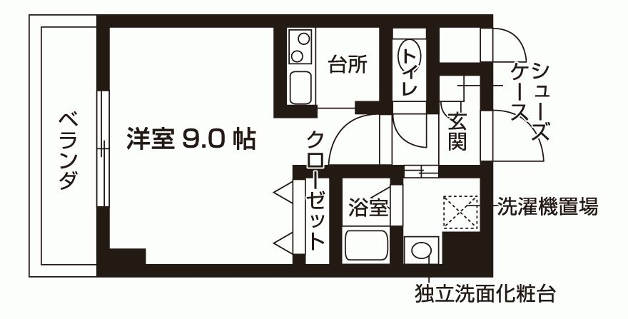 サワー・ドゥ白鷺の間取り