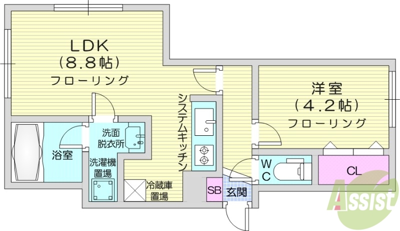 カオン山鼻の間取り