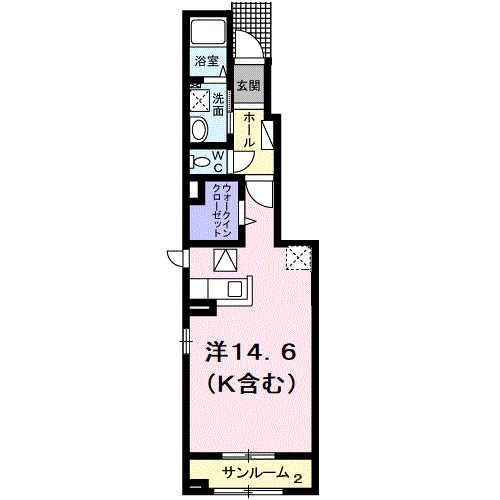 大仙市大曲船場町のアパートの間取り