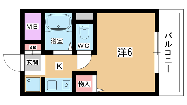 豊中市春日町のアパートの間取り