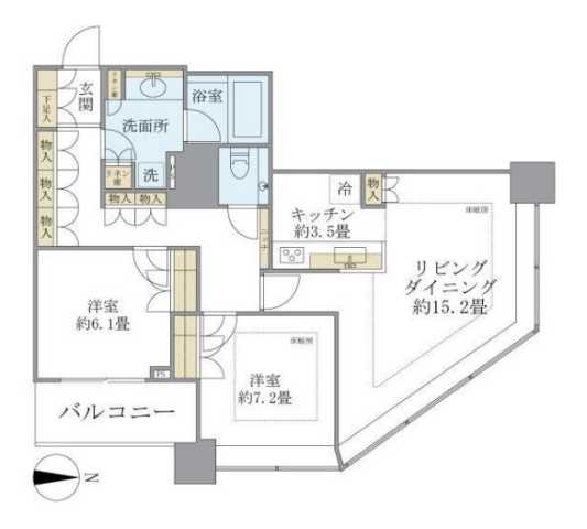 墨田区太平のマンションの間取り