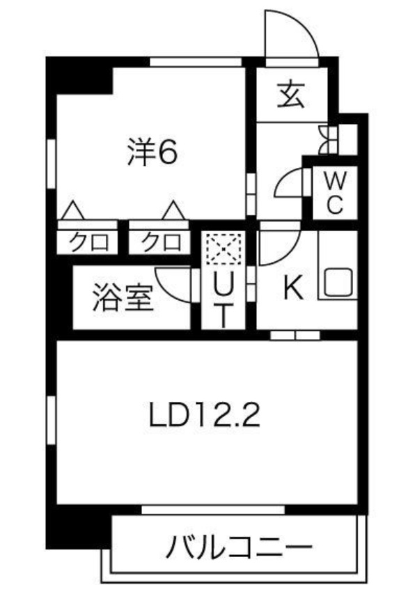 S-RESIDENCE淀屋橋の間取り