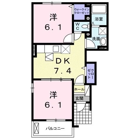 ベルアベニューIの間取り